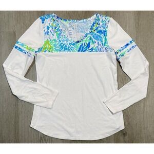 Lilly Pulitzer Amara Beach Coastal Stretch Pullover Women Size S Style 003231
